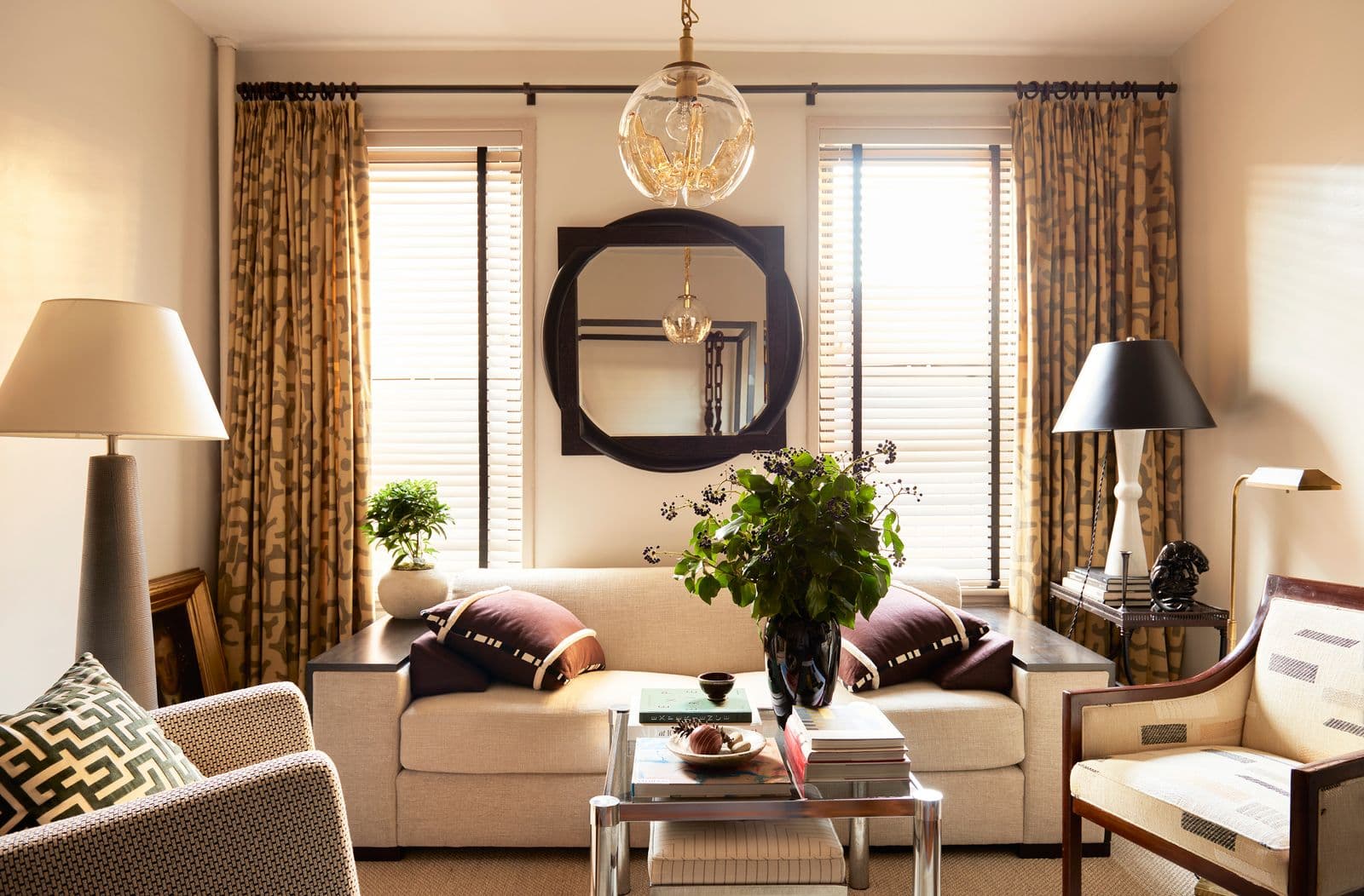 Architectural Digest article image of Peter Sandel's West Village living area