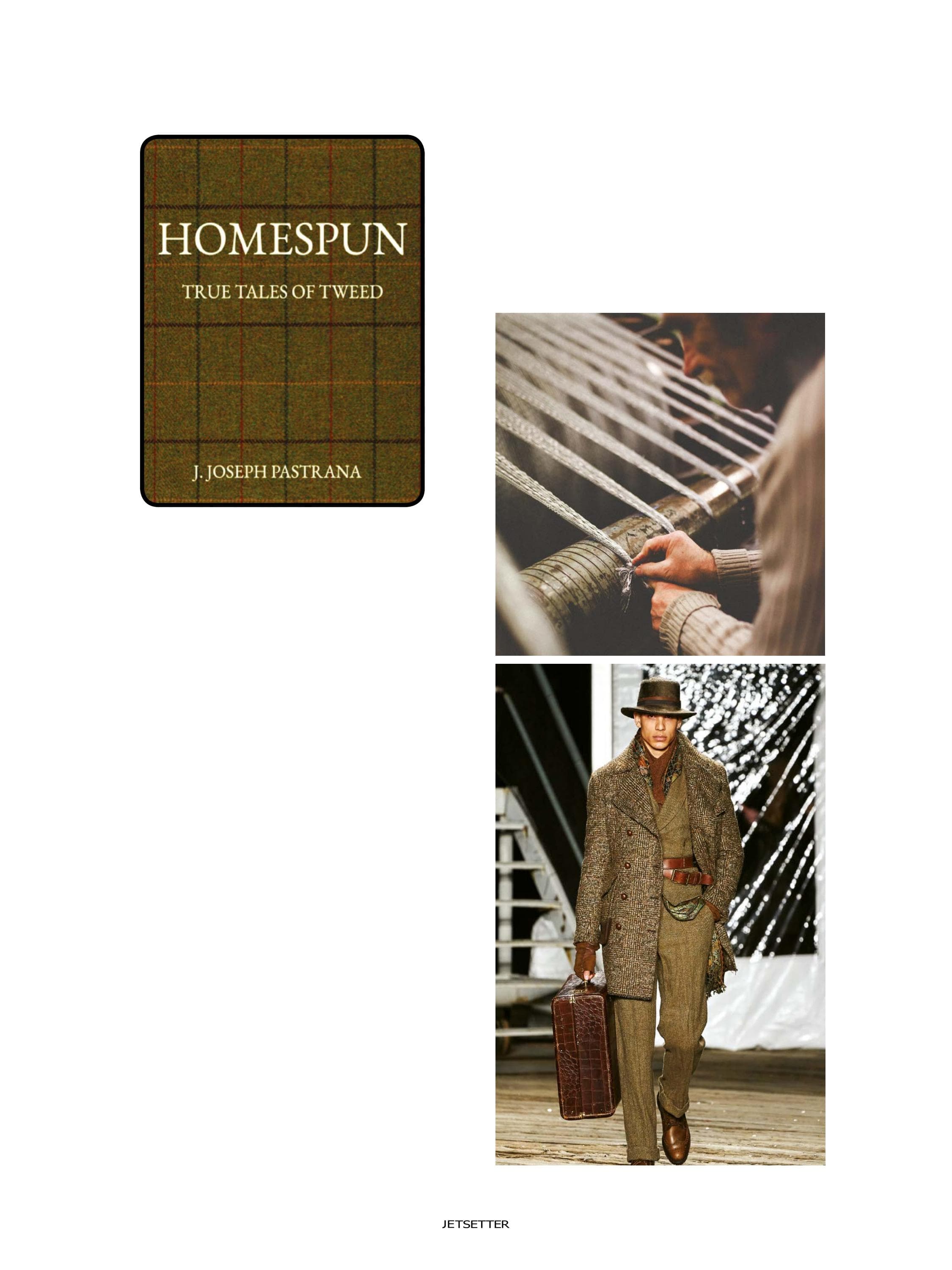 JetSetter article page featuring Homespun: True Tales of Tweed
