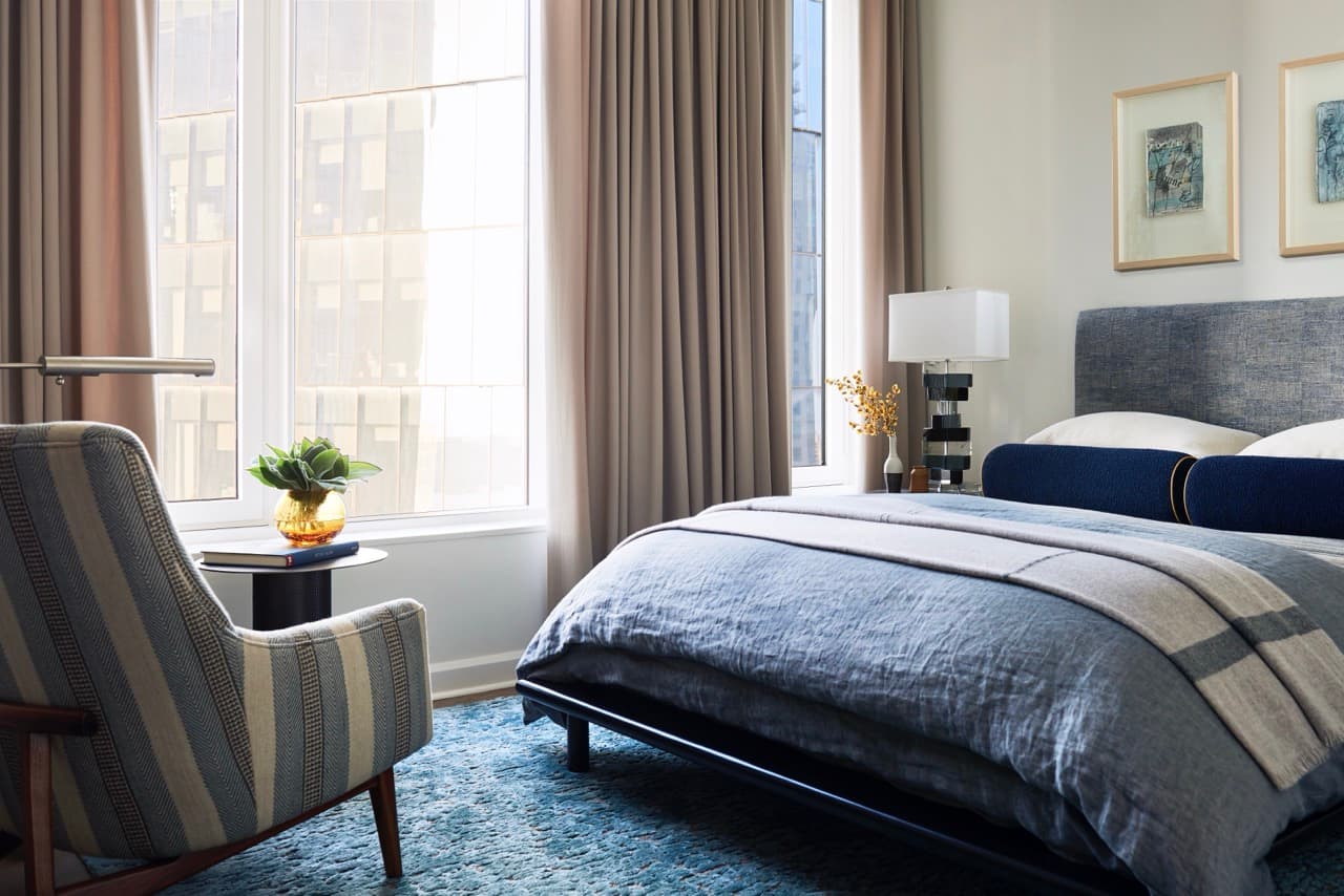 Hudson Yards Residence, New York, New York — interior view 12 by Peter Sandel Design