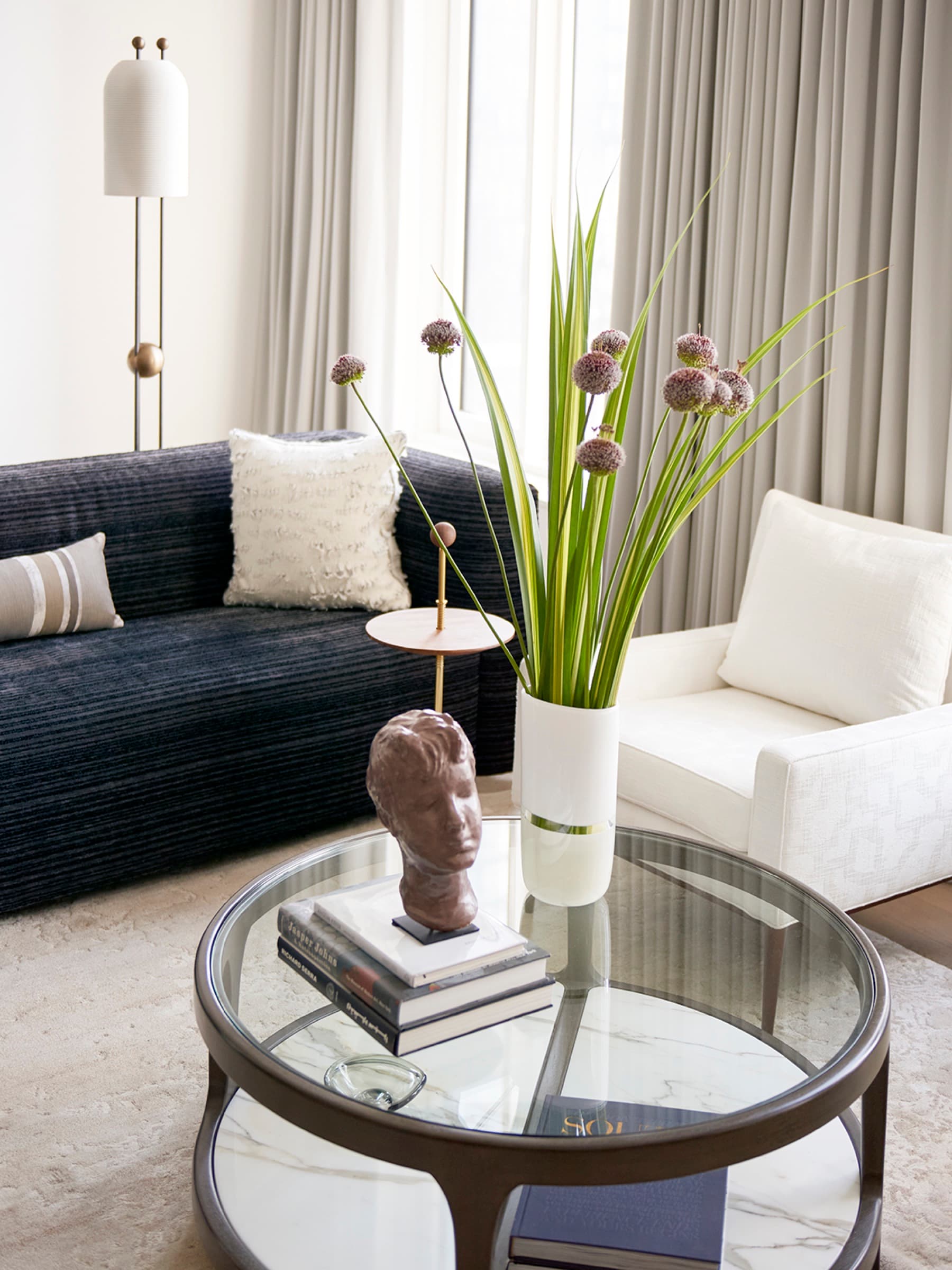 Hudson Yards Residence, New York, New York — interior view 6 by Peter Sandel Design