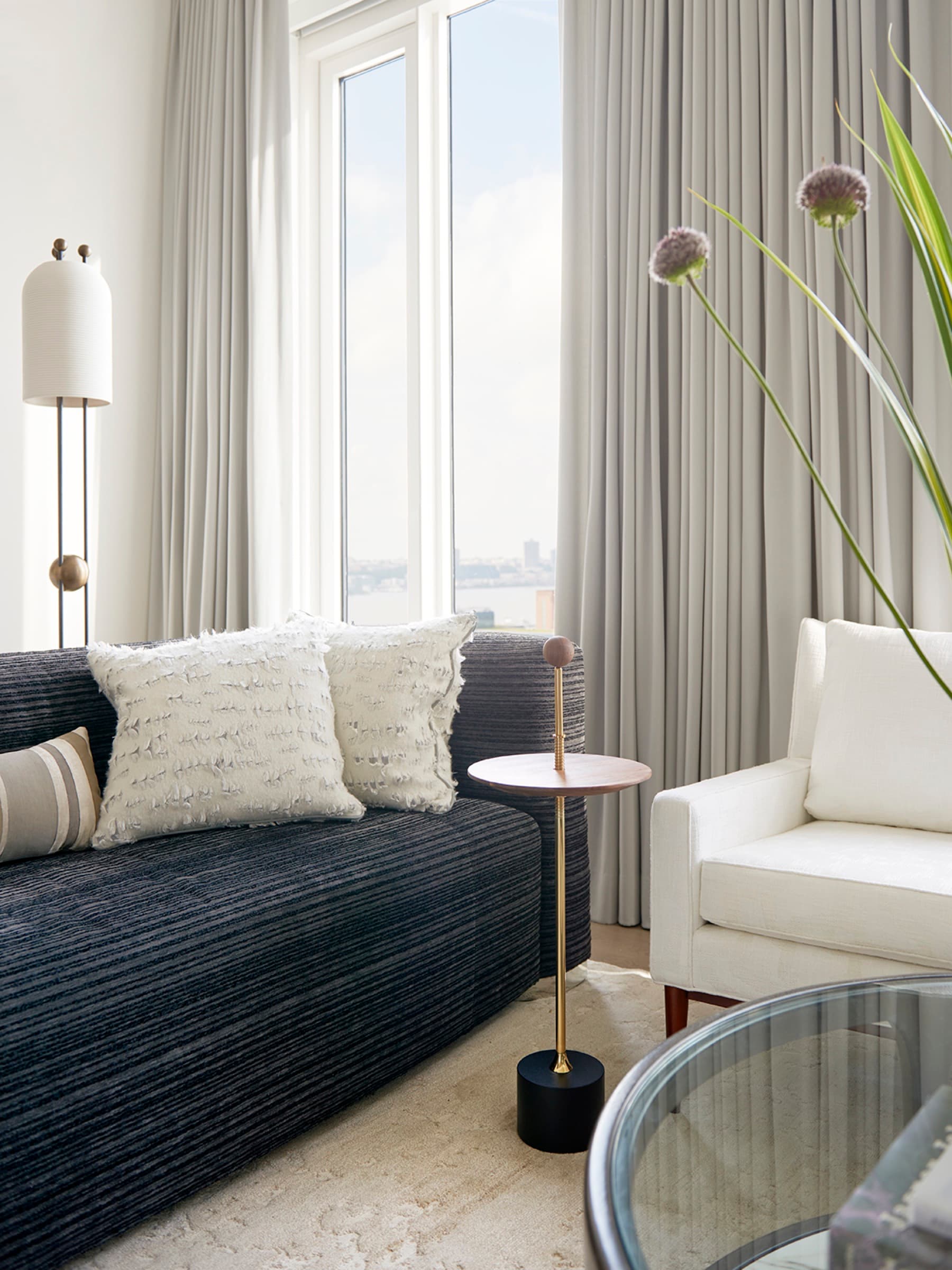 Hudson Yards Residence, New York, New York — interior view 4 by Peter Sandel Design