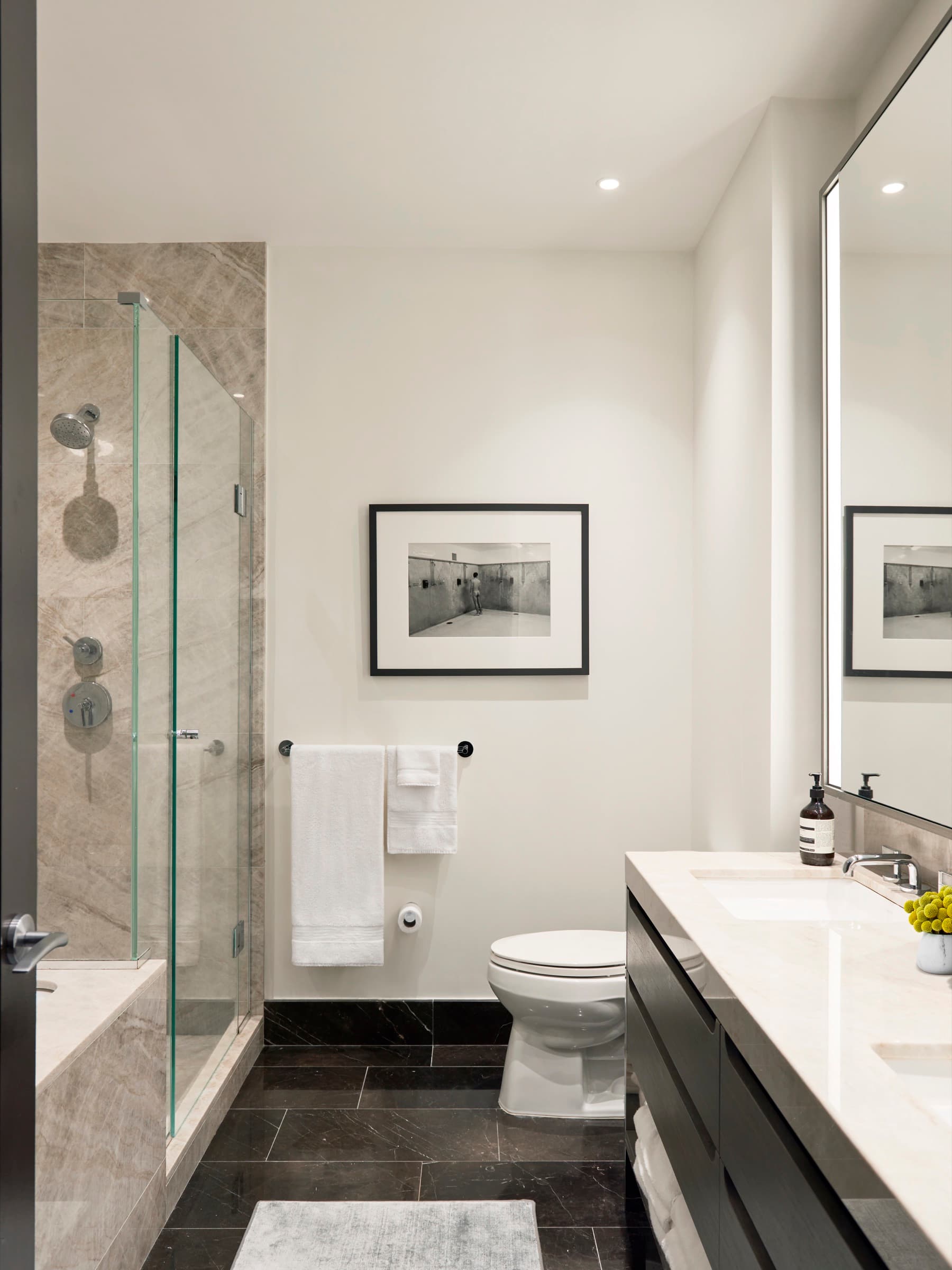 Hudson Yards Residence, New York, New York — interior view 7 by Peter Sandel Design