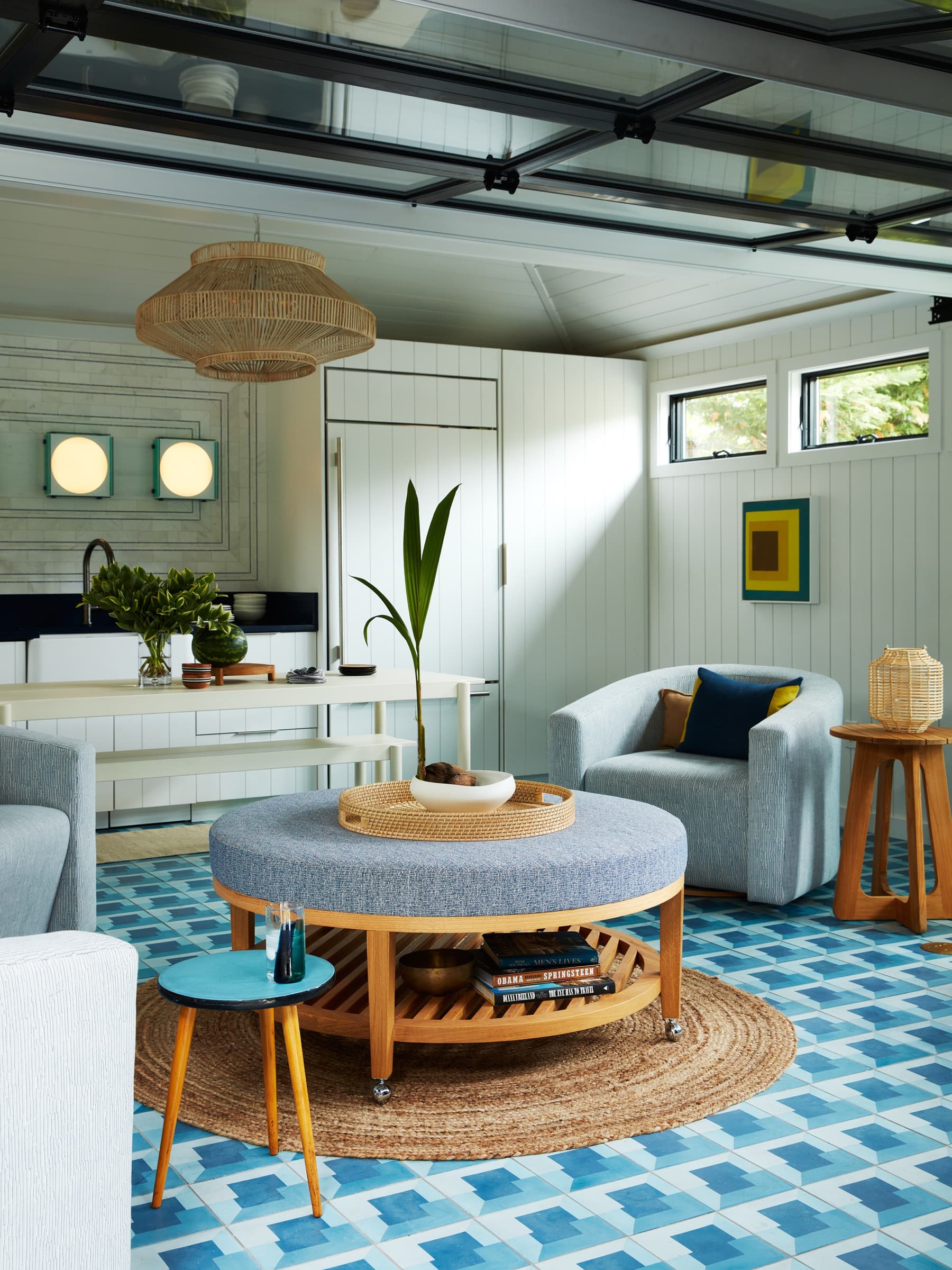 The pool house opens directly into the rituals of outdoor living.